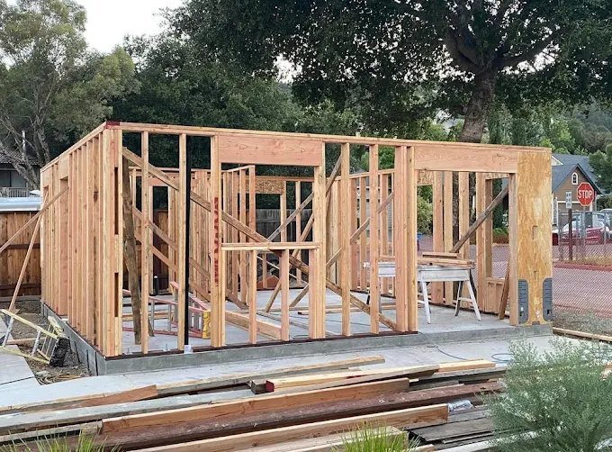 Framing a new backyard unit